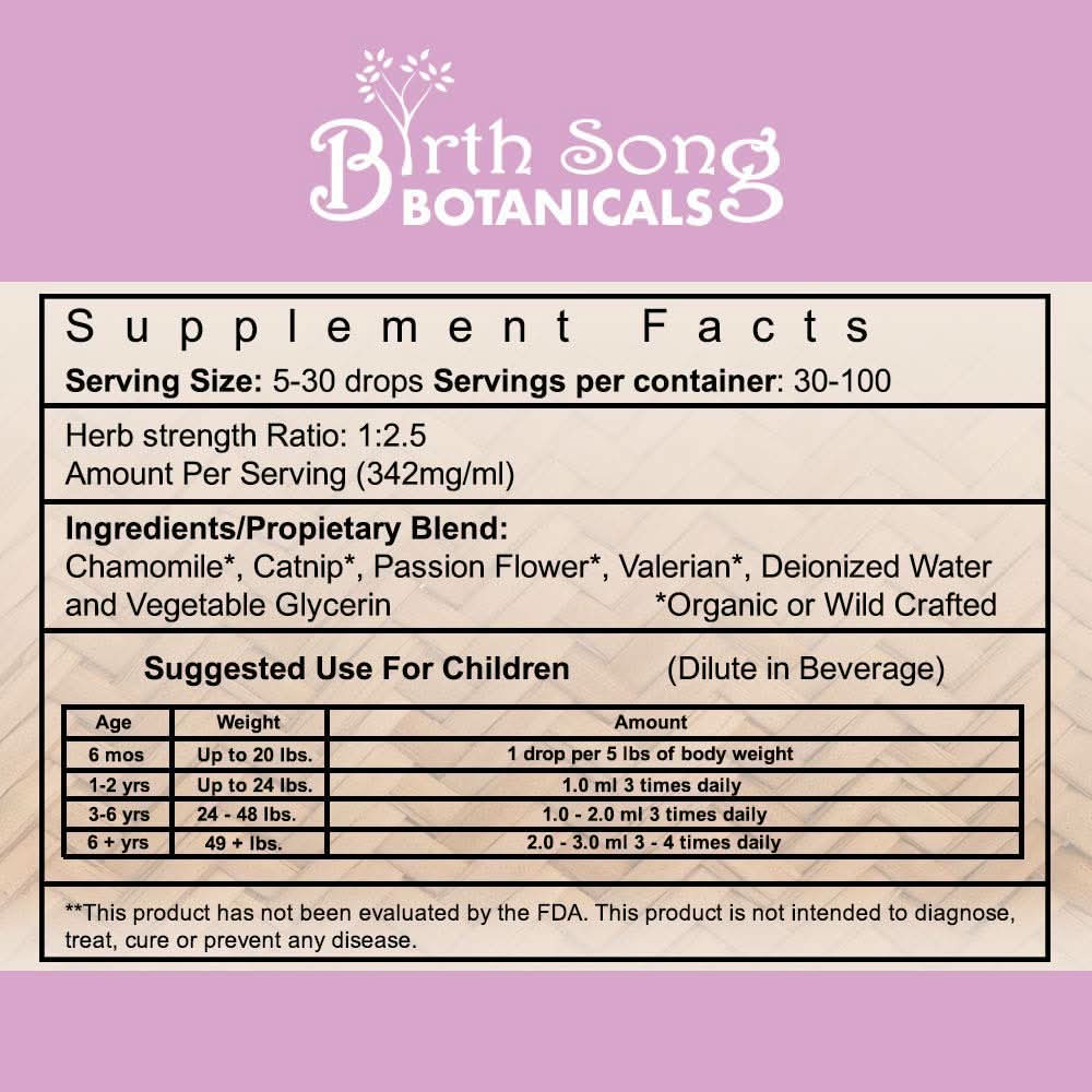 Birth Song Botanicals Co. Tinctures Default Children&