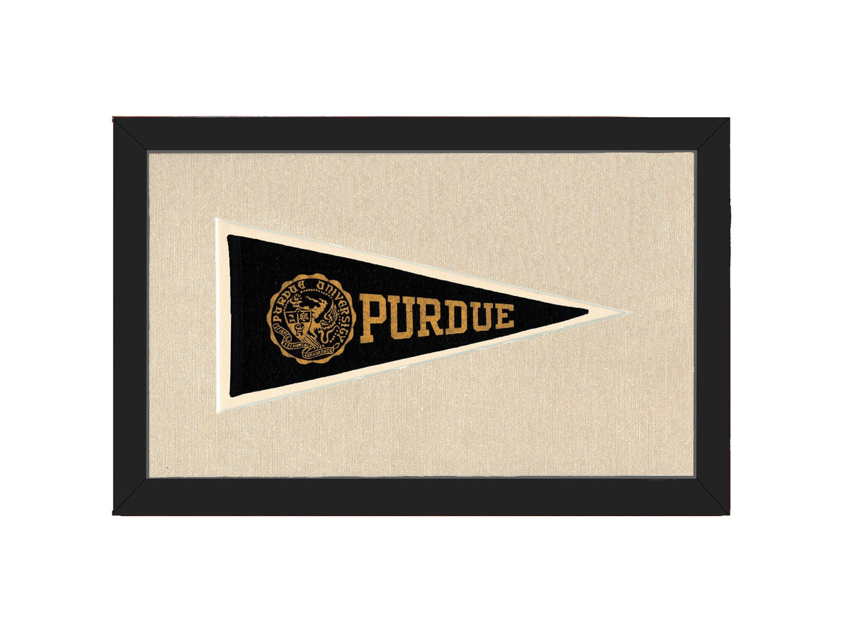 Americana Memories Vintage Pennants and Memorabilia Vintage Purdue Pennant