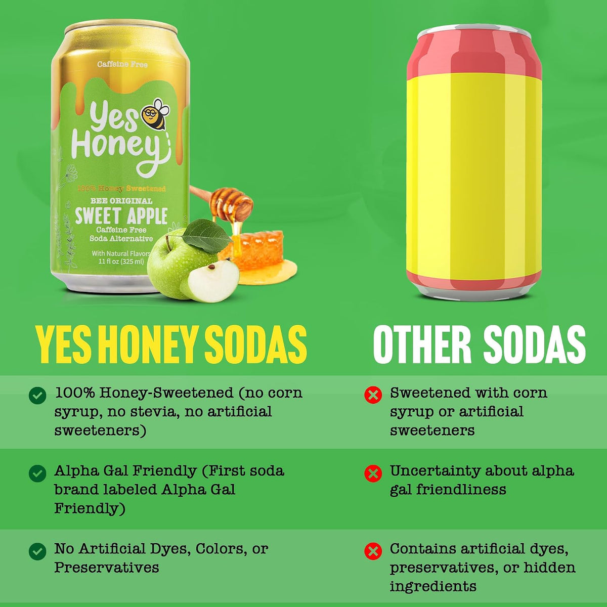 Bee Original Sweet Apple Soda Alternative