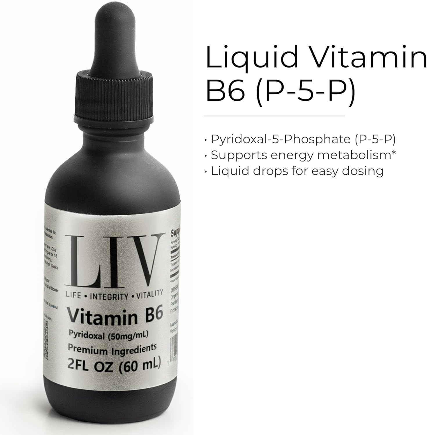 Vitamin B6 Pyridoxal Liquid (5-Phosphate 50mg, 60 servings)