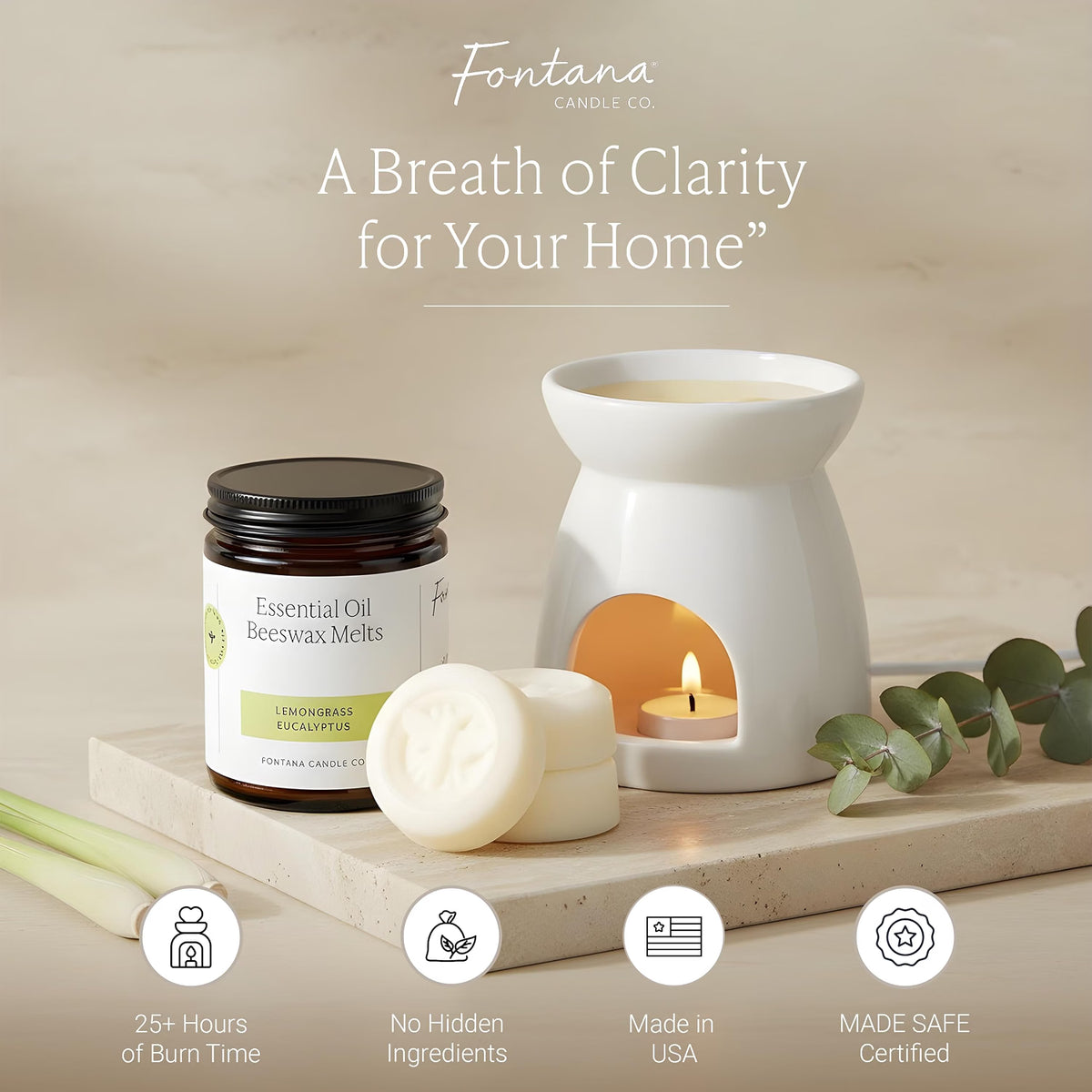 Lemongrass Eucalyptus Wax Melts