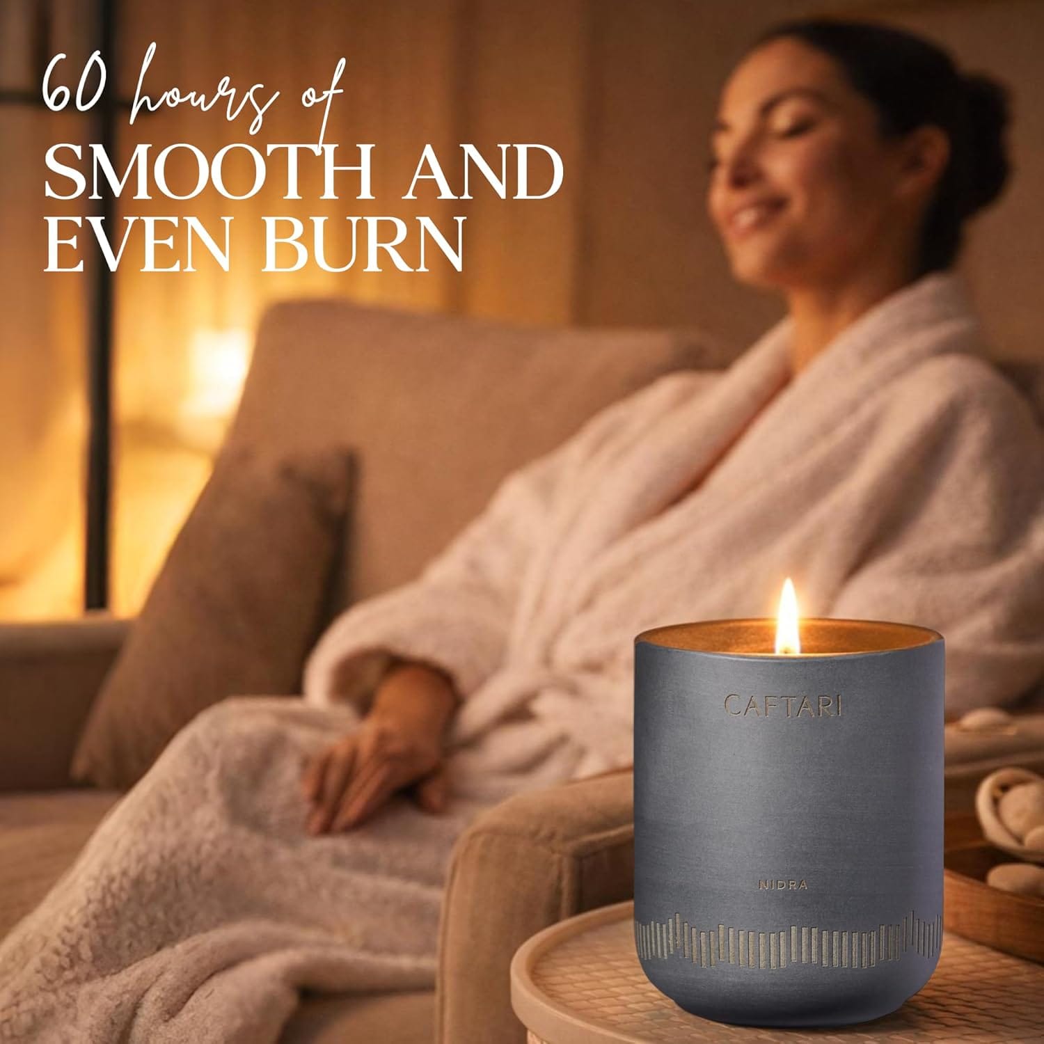 Caftari Candle Nidra - Designed for Restorative Sleep