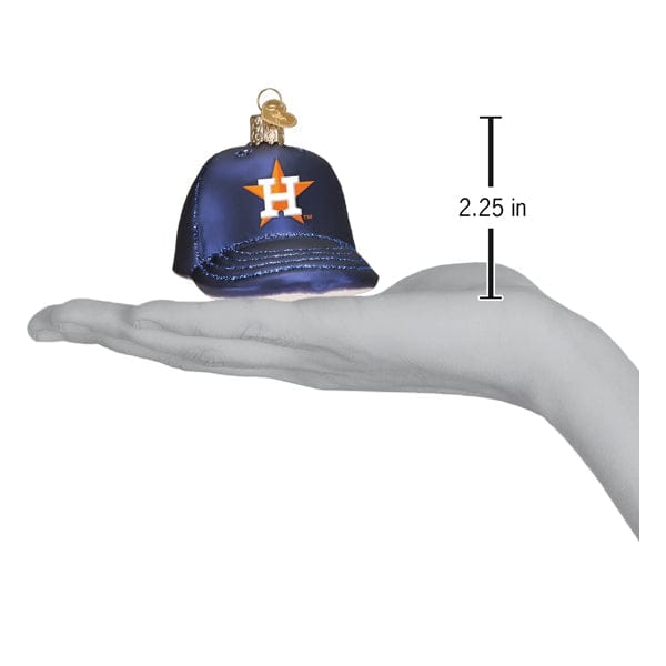 Old World Christmas 2.25 X 2.5 X 3.5 / 76019 Astros Baseball Cap Ornament