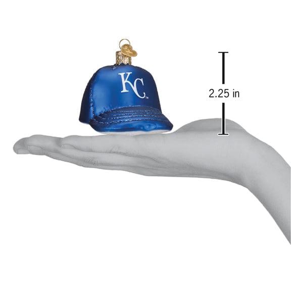 Old World Christmas 2.25 X 2.5 X 3.5 / 76119 Royals Baseball Cap Ornament