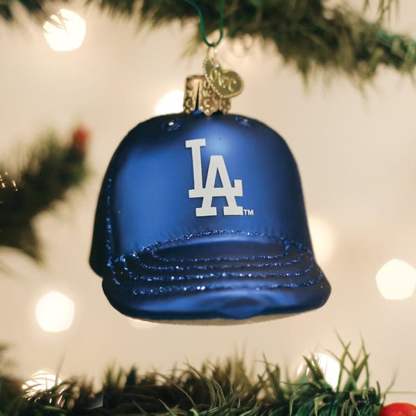 Old World Christmas 2.25 X 2.5 X 3.5 / 76319 Dodgers Baseball Cap Ornament