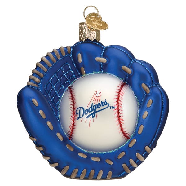 Old World Christmas 3.75 X 3.75 X 2.5 / 76327 Dodgers Baseball Mitt Ornament