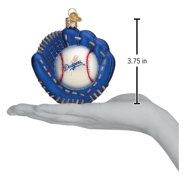 Old World Christmas 3.75 X 3.75 X 2.5 / 76327 Dodgers Baseball Mitt Ornament