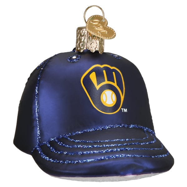 Old World Christmas 2.25 X 2.5 X 3.5 / 76519 Brewers Baseball Cap Ornament
