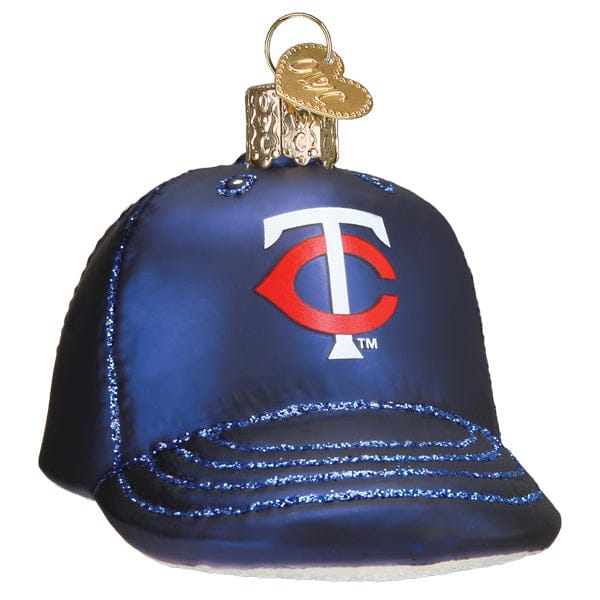 Old World Christmas 2.25 X 2.5 X 3.5 / 76619 Twins Baseball Cap Ornament