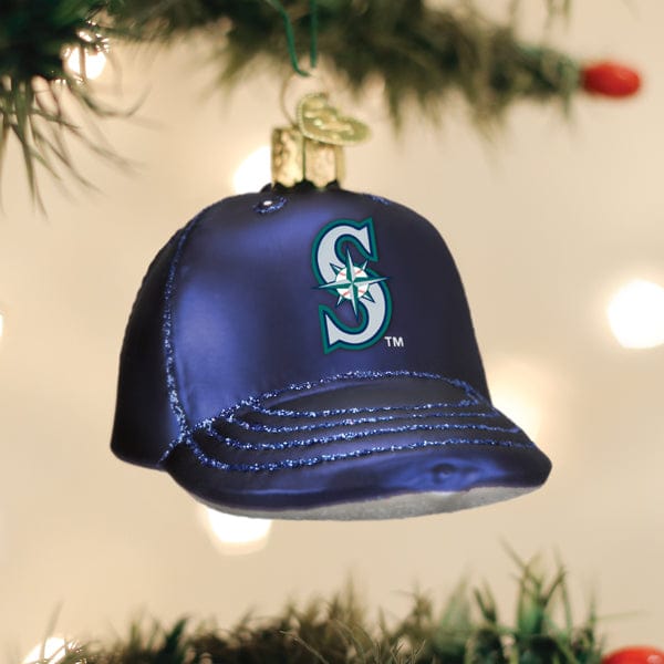 Old World Christmas 2.25 X 2.5 X 3.5 / 77419 Mariners Baseball Cap Ornament