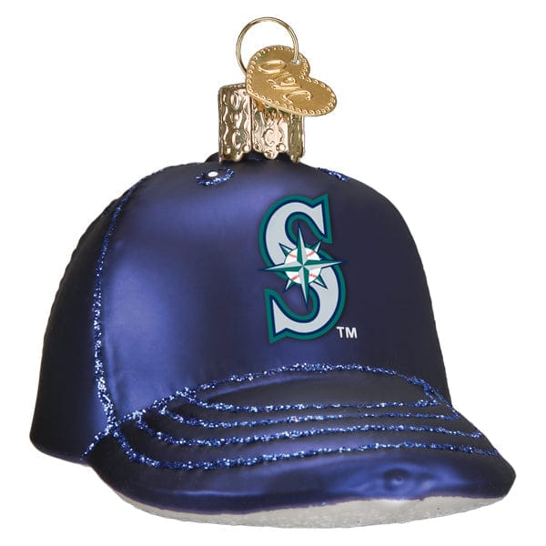 Old World Christmas 2.25 X 2.5 X 3.5 / 77419 Mariners Baseball Cap Ornament