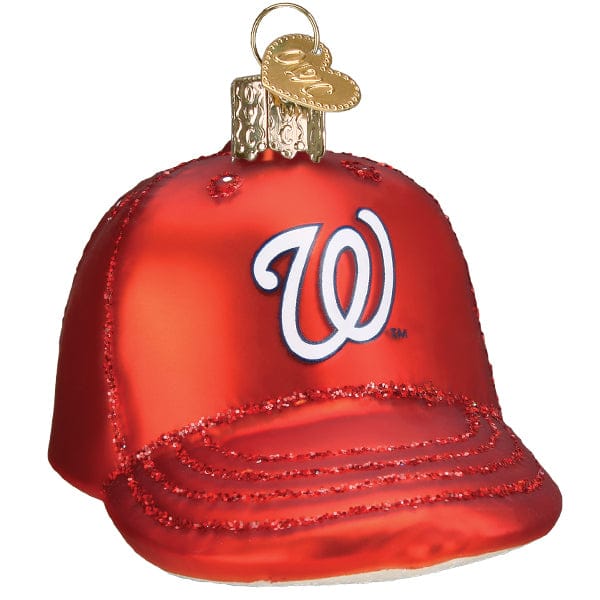 Old World Christmas 2.25 X 2.5 X 3.5 / 77919 Nationals Baseball Cap Ornament