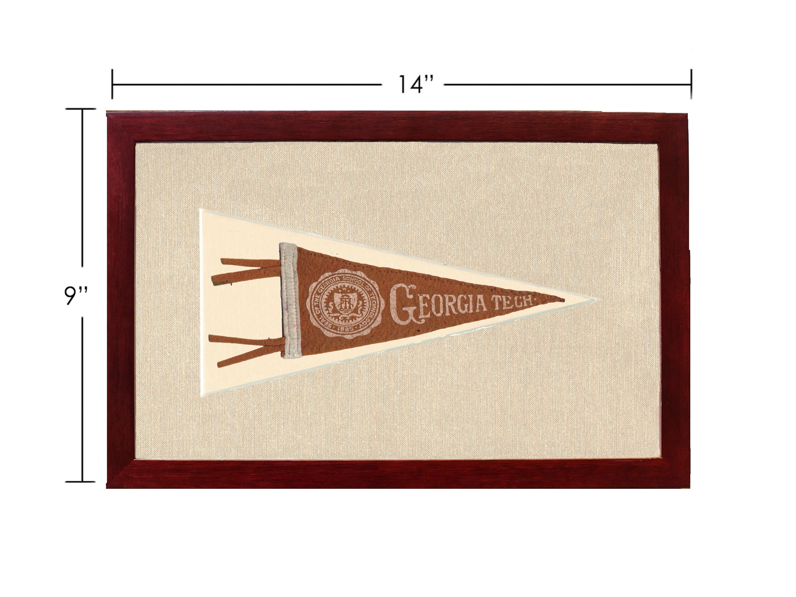 Americana Memories Vintage Pennants and Memorabilia Vintage Georgia Tech Pennant