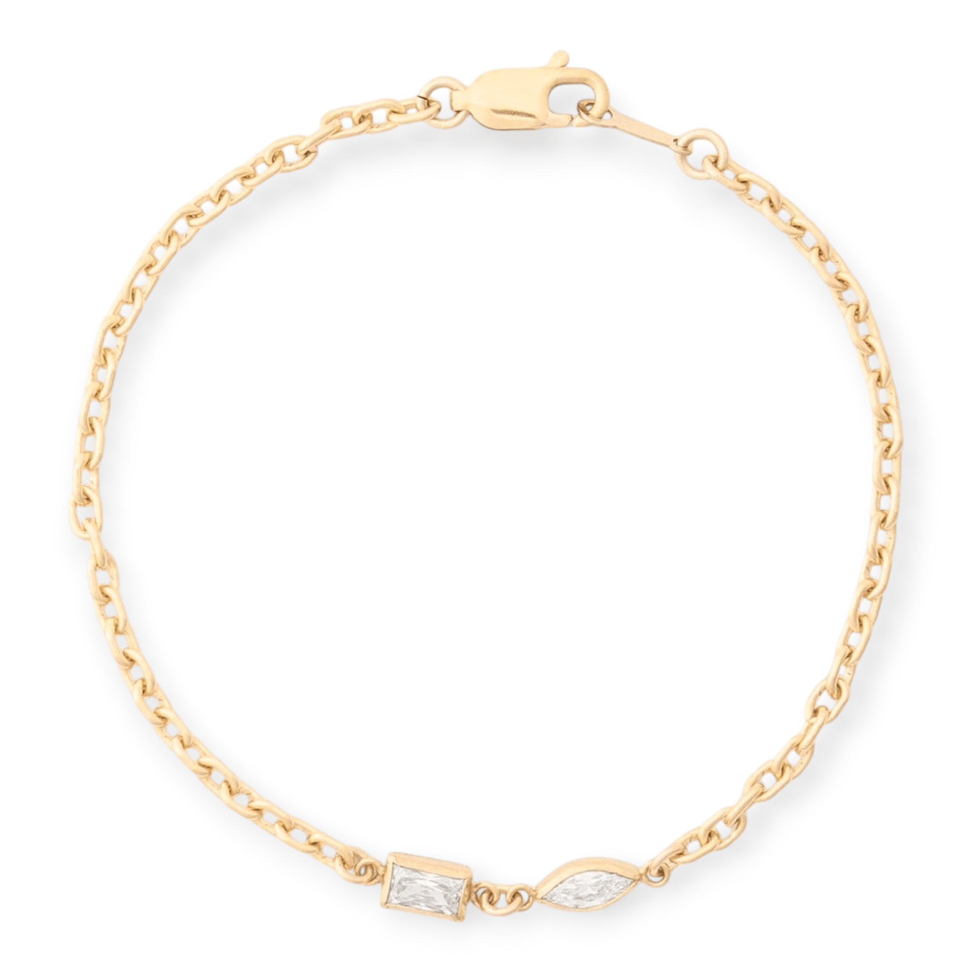 Cuffed by Nano LLC two stone bracelet