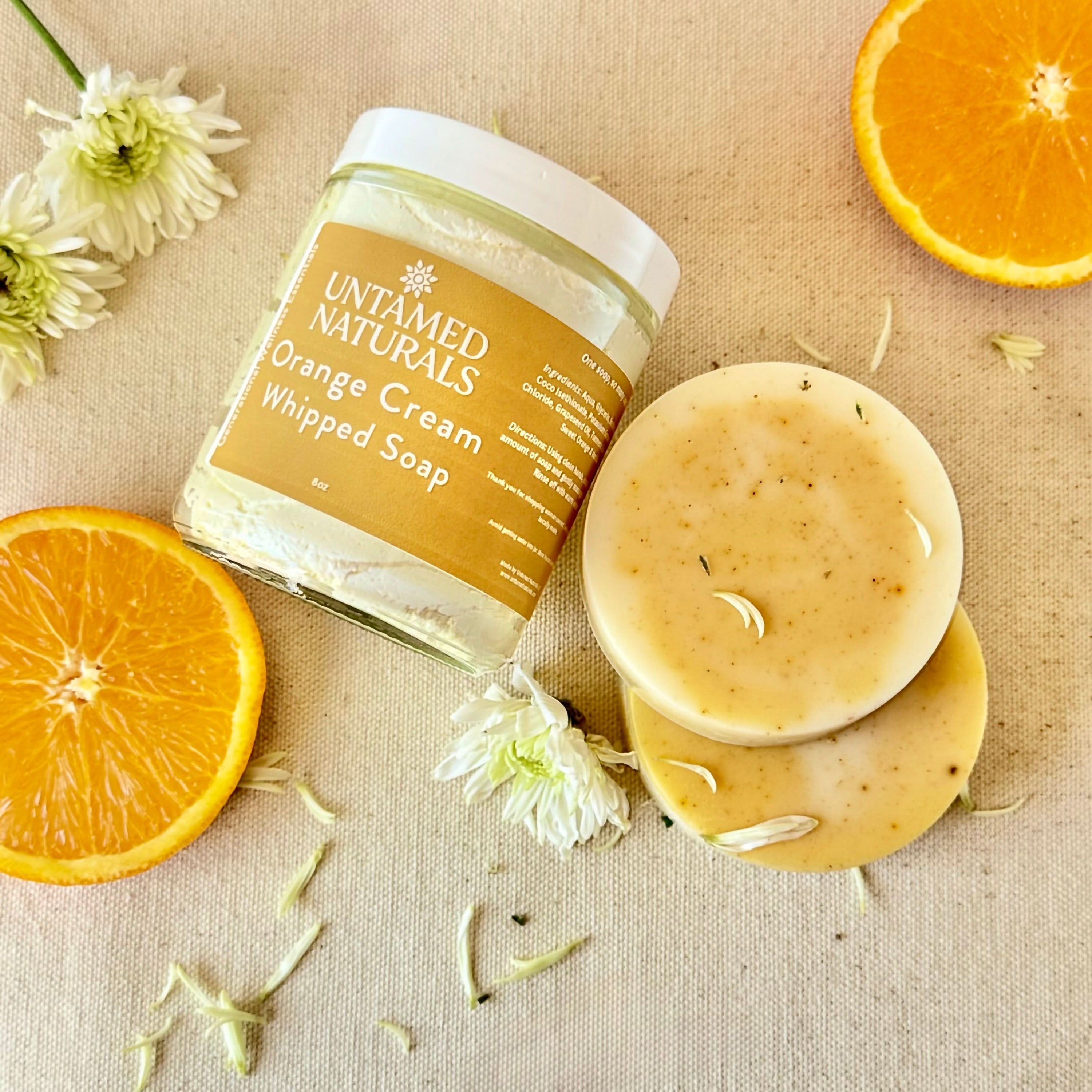 UnTamed Naturals ๐ Orange Cream Whipped Soap โ A Lush, Dreamy Cleanse