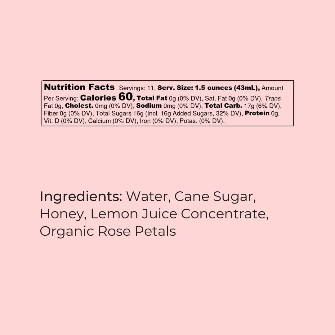 Rose, Honey & Lemon Cocktail-Mocktail Mixer, 16 fl oz - My American Goods