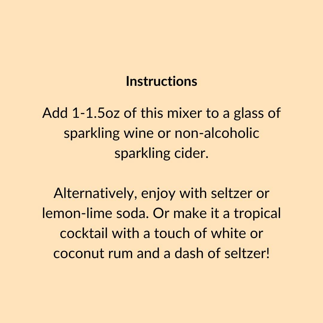 Mimosa Mixer with Tangerine & Mango, 16 fl oz - My American Goods