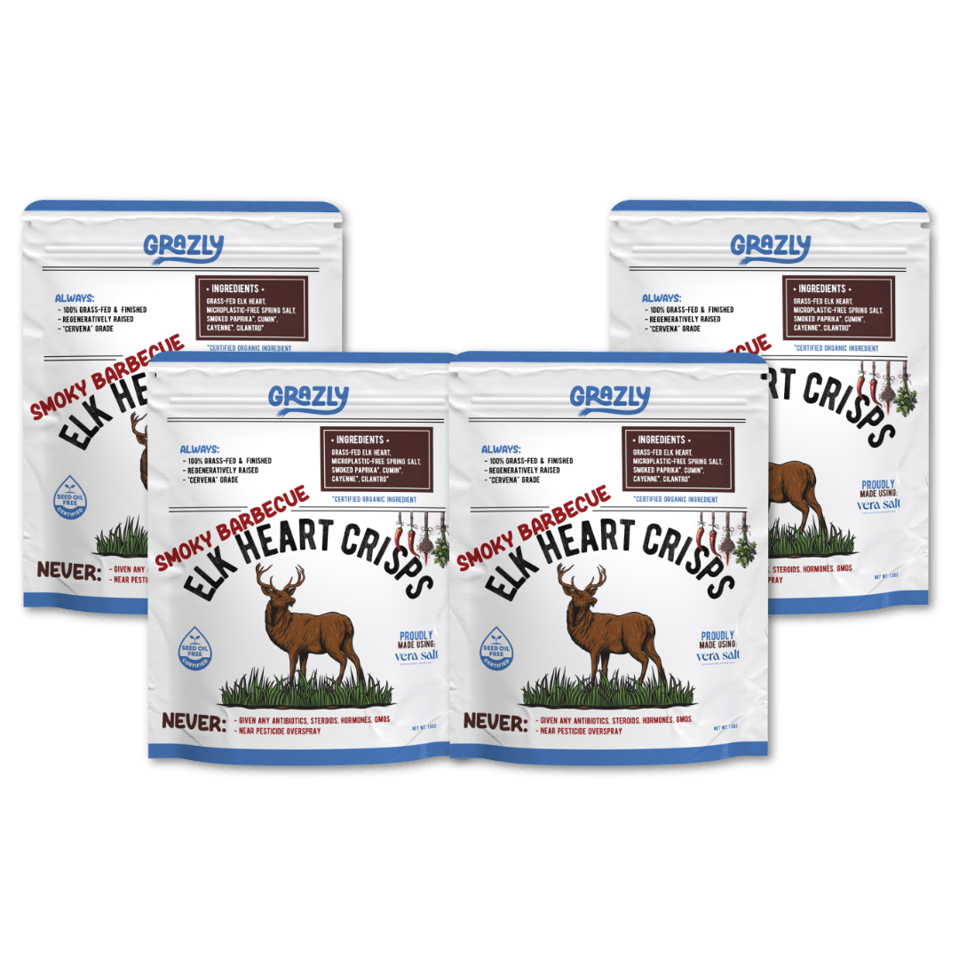 Elk Heart Crisps - 100% Grass-Fed/Finished