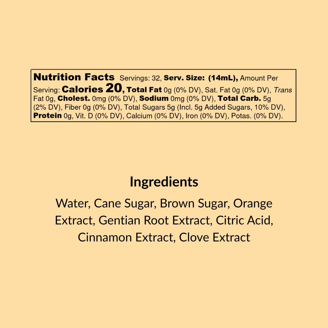 Old Fashioned Cocktail Syrup, 16 fl oz - My American Goods