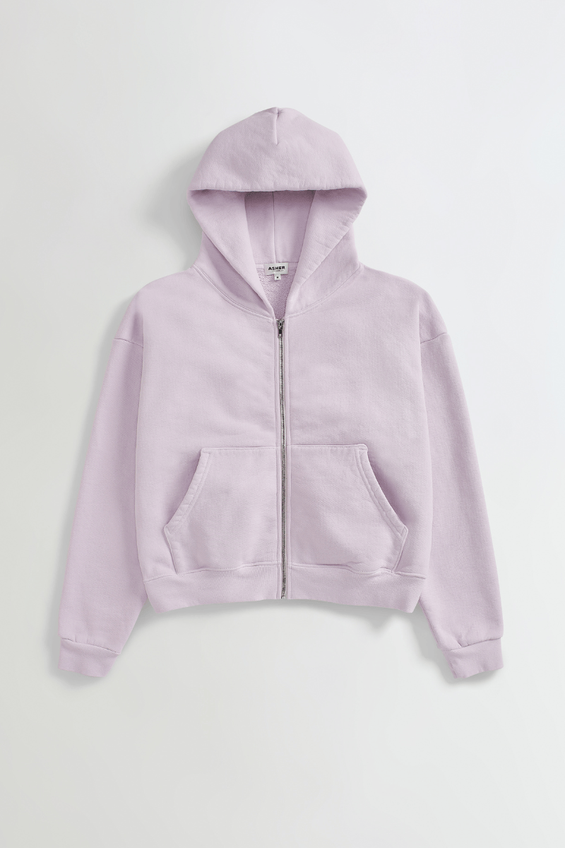 Rosie Cropped Zip-Up Hoodie - My American Goods