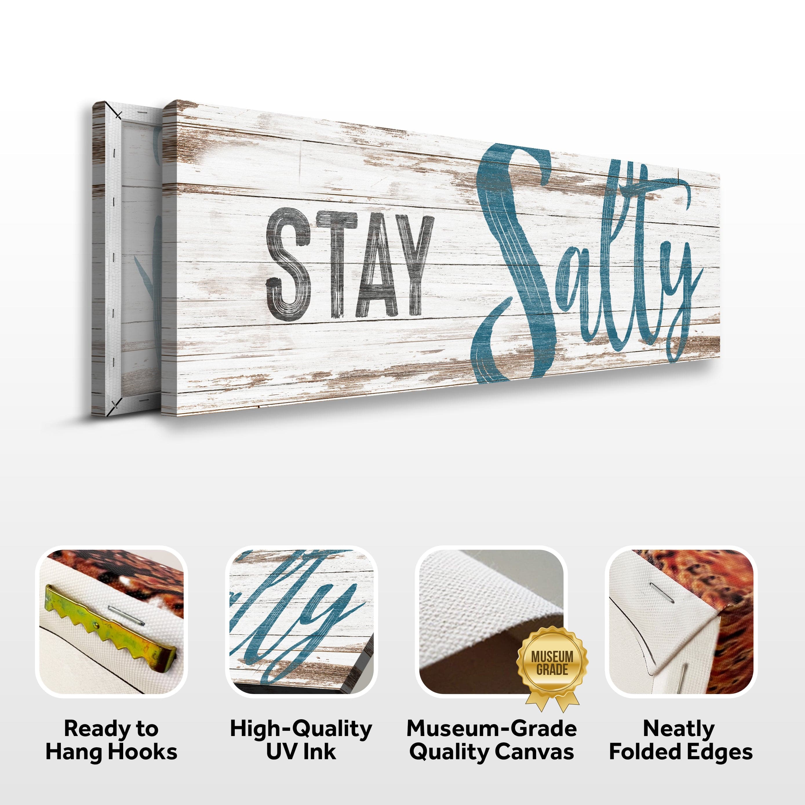 Tailored Canvases Canvas Stay Salty Coastal Sign VIII