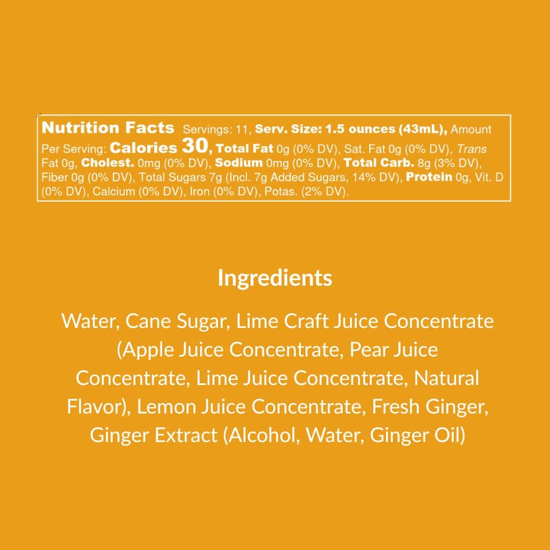 Moscow Mule (Ginger & Lime) Natural Cocktail/Mocktail Mixer - My American Goods