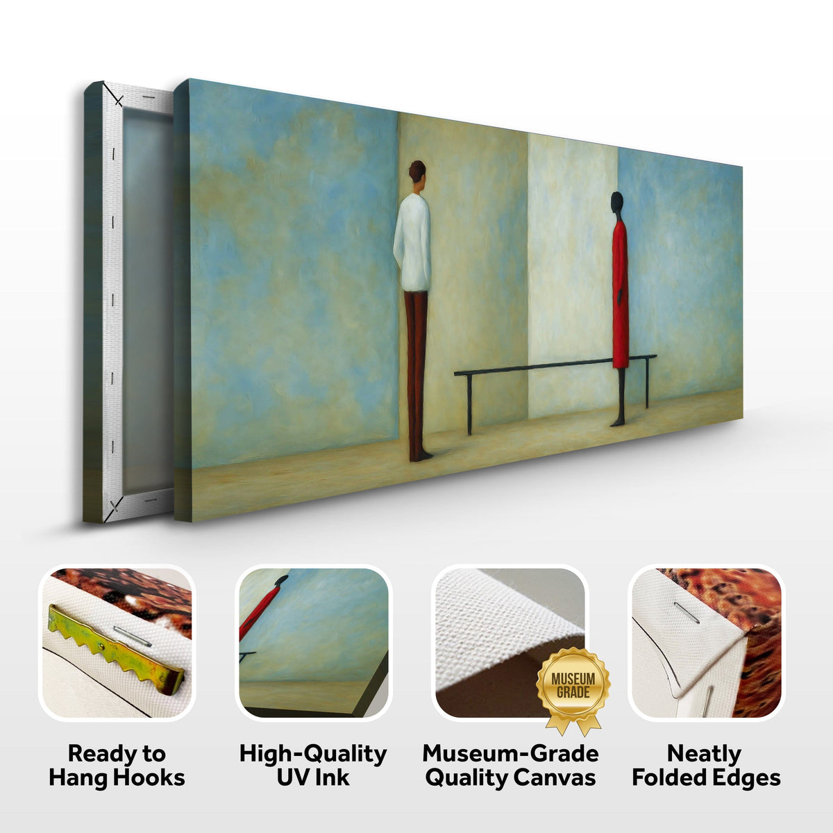 Tailored Canvases Canvas Confrontation Abstract Wall Art