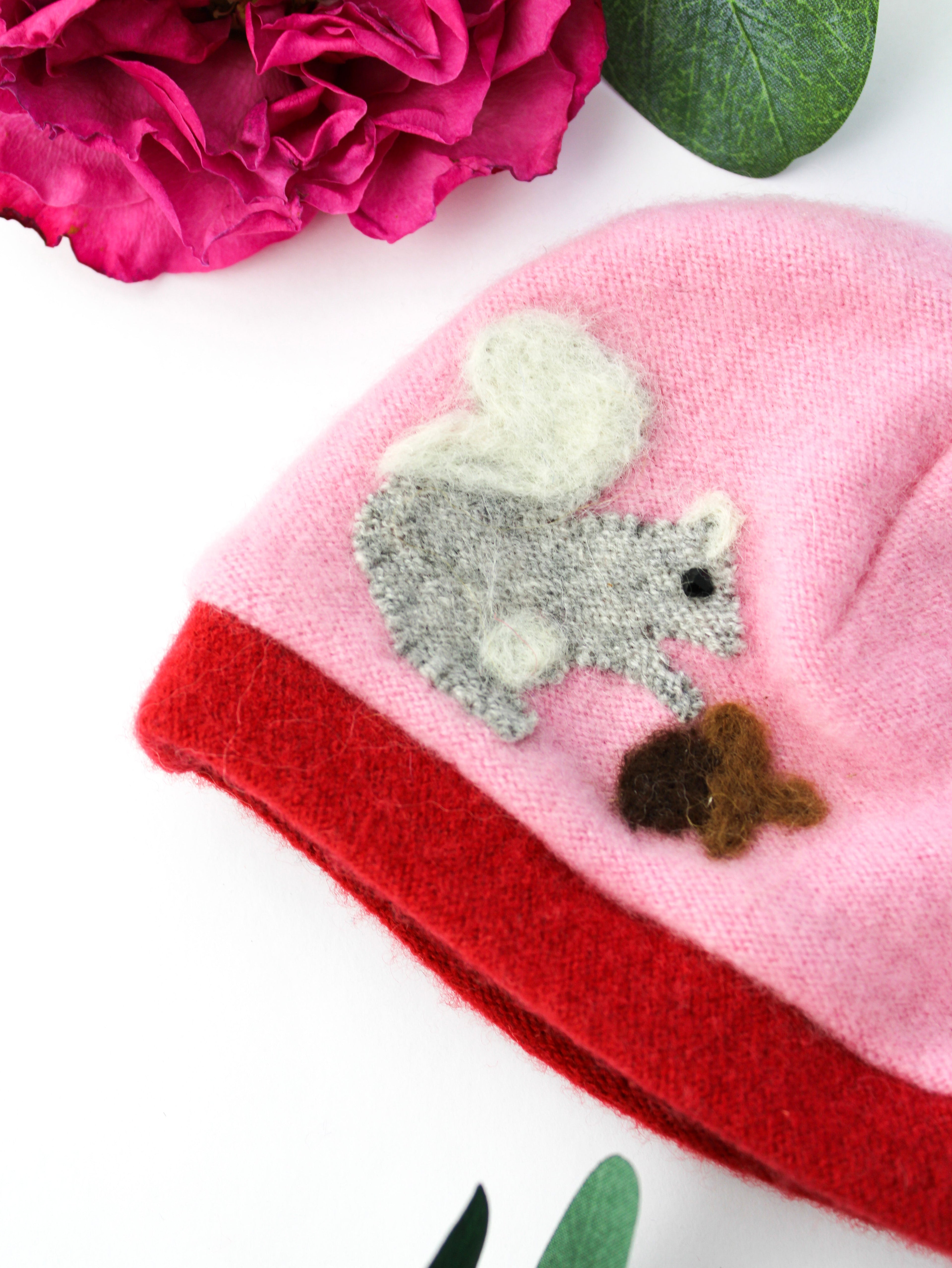 Squirrel Cashmere Hat - Newborn - My American Goods