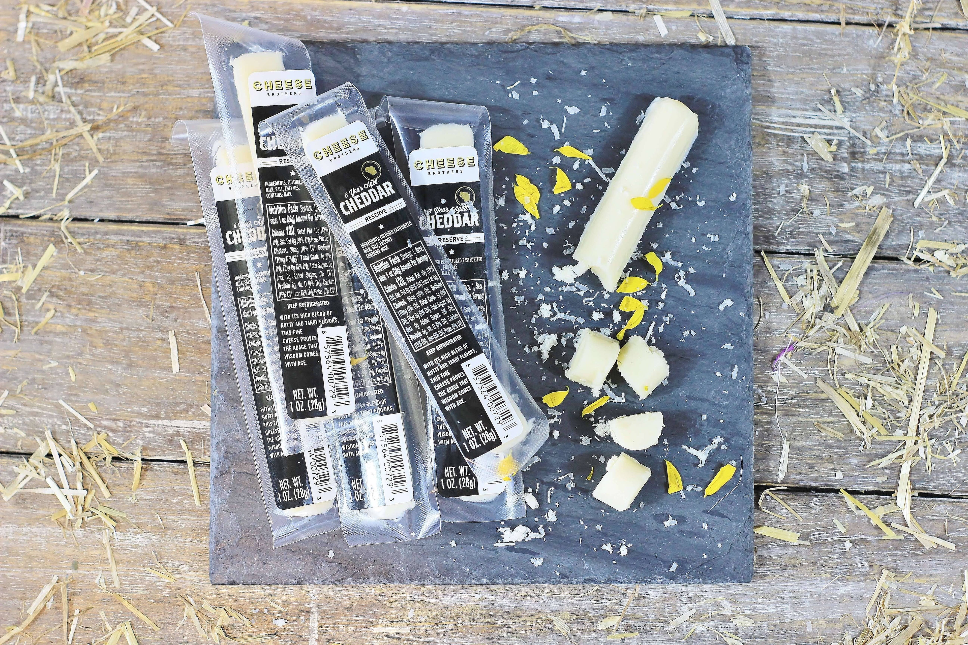 8-Year Aged Cheddar Snack Sticks (30-Pack) - My American Goods