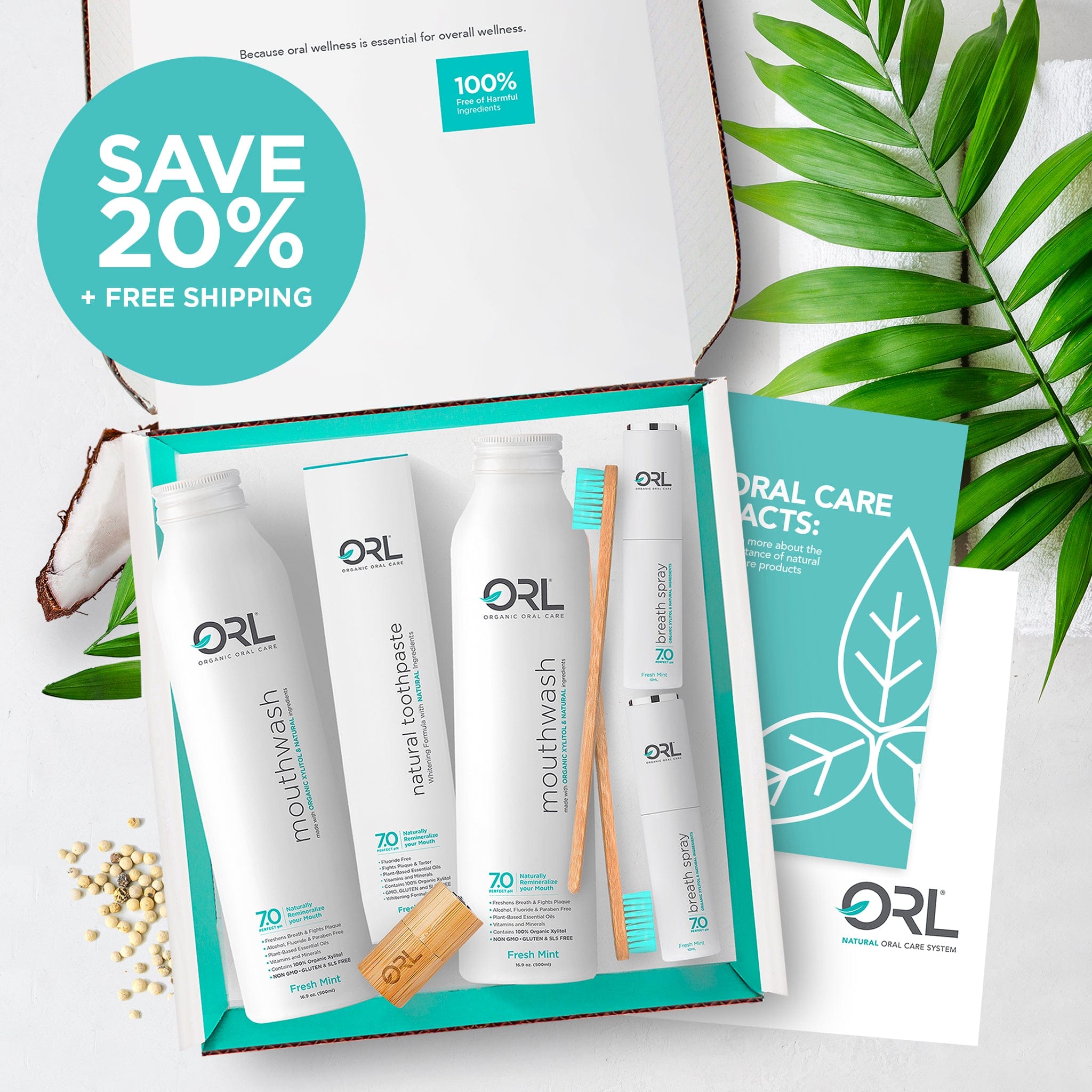 ORL Toothpaste ORL® Natural Oral Care Kit - Save 20% + FREE Shipping