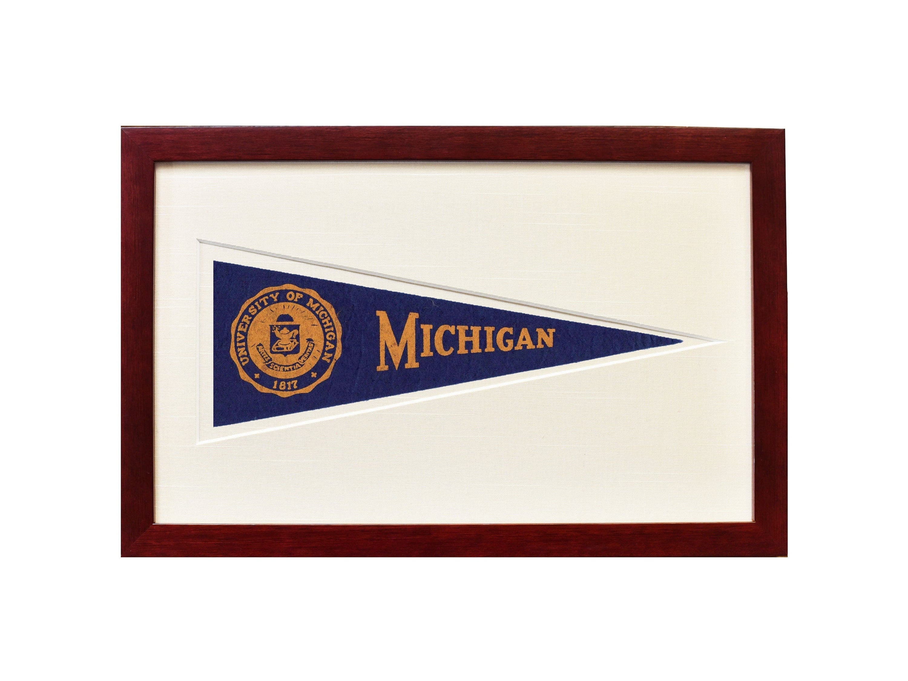 Americana Memories Vintage University of Michigan Hormel Pennant