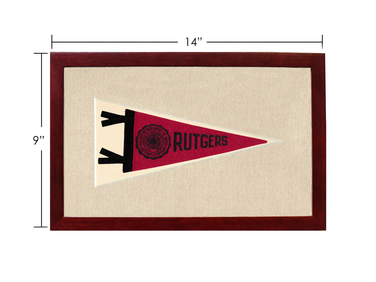 Vintage Rutgers University Pennant