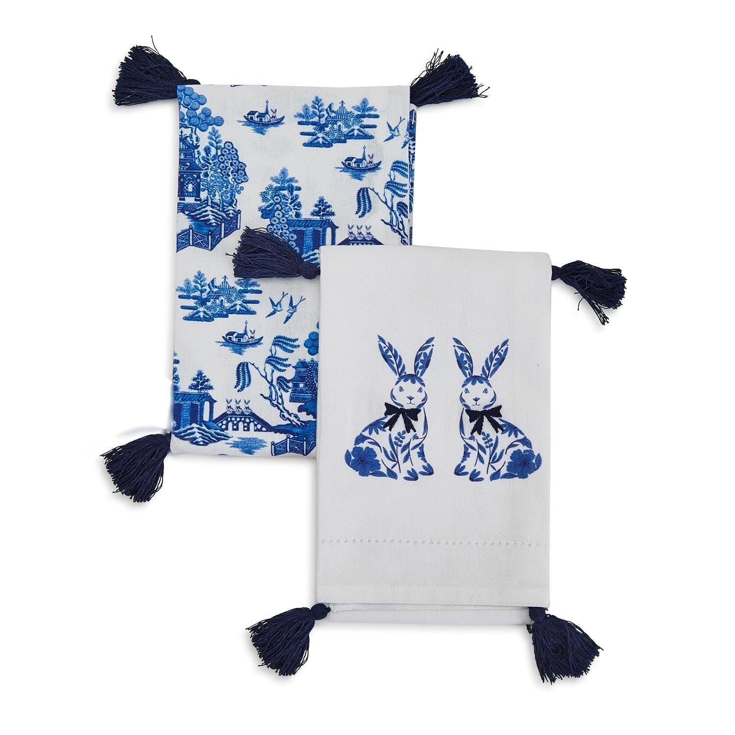 Gia Roma Dish Towel Chinoiserie Bunny