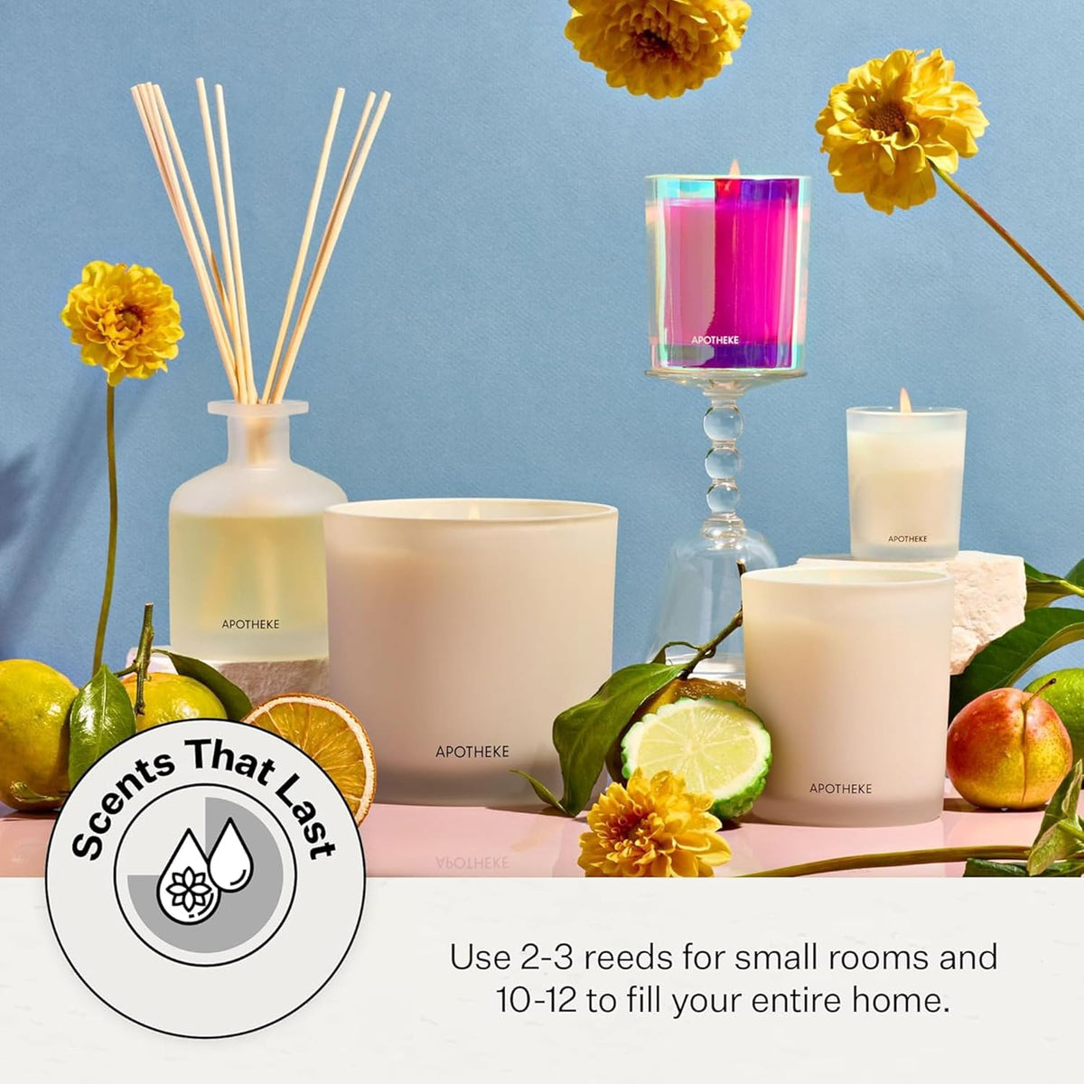APOTHEKE Reed Diffusers Bergamot Tangerine Reed Diffuser