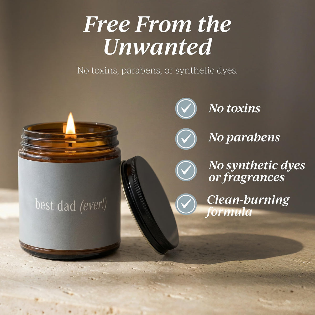 Best Dad Ever Jar Candle