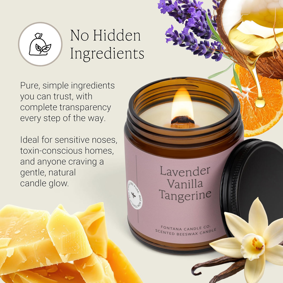 Lavender Vanilla Tangerine Jar Candle
