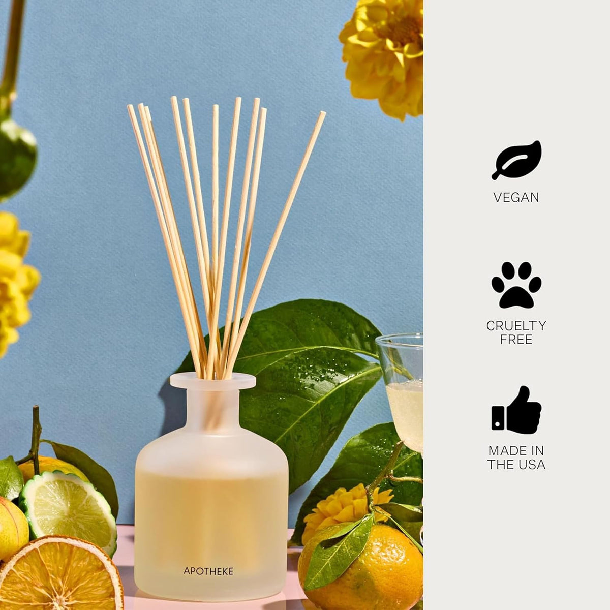 APOTHEKE Reed Diffusers Bergamot Tangerine Reed Diffuser
