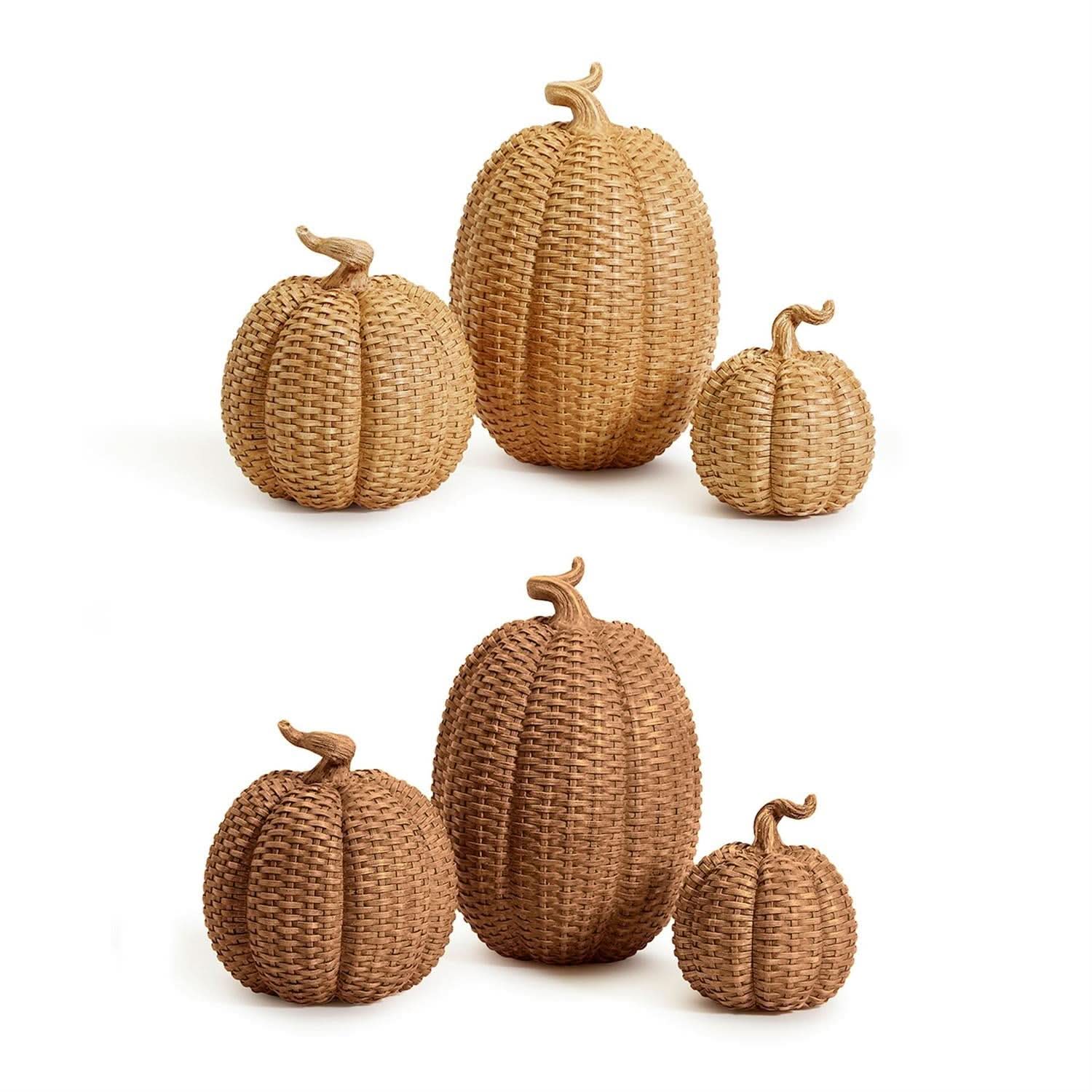 Gia Roma Basket Weave Statue Basket Weave Pumpkins