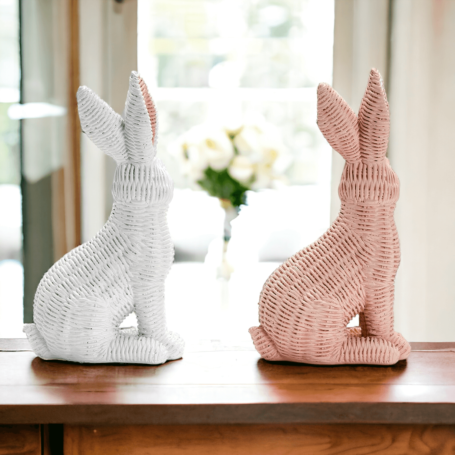 Gia Roma Easter Decorations Basket Weave Bunny