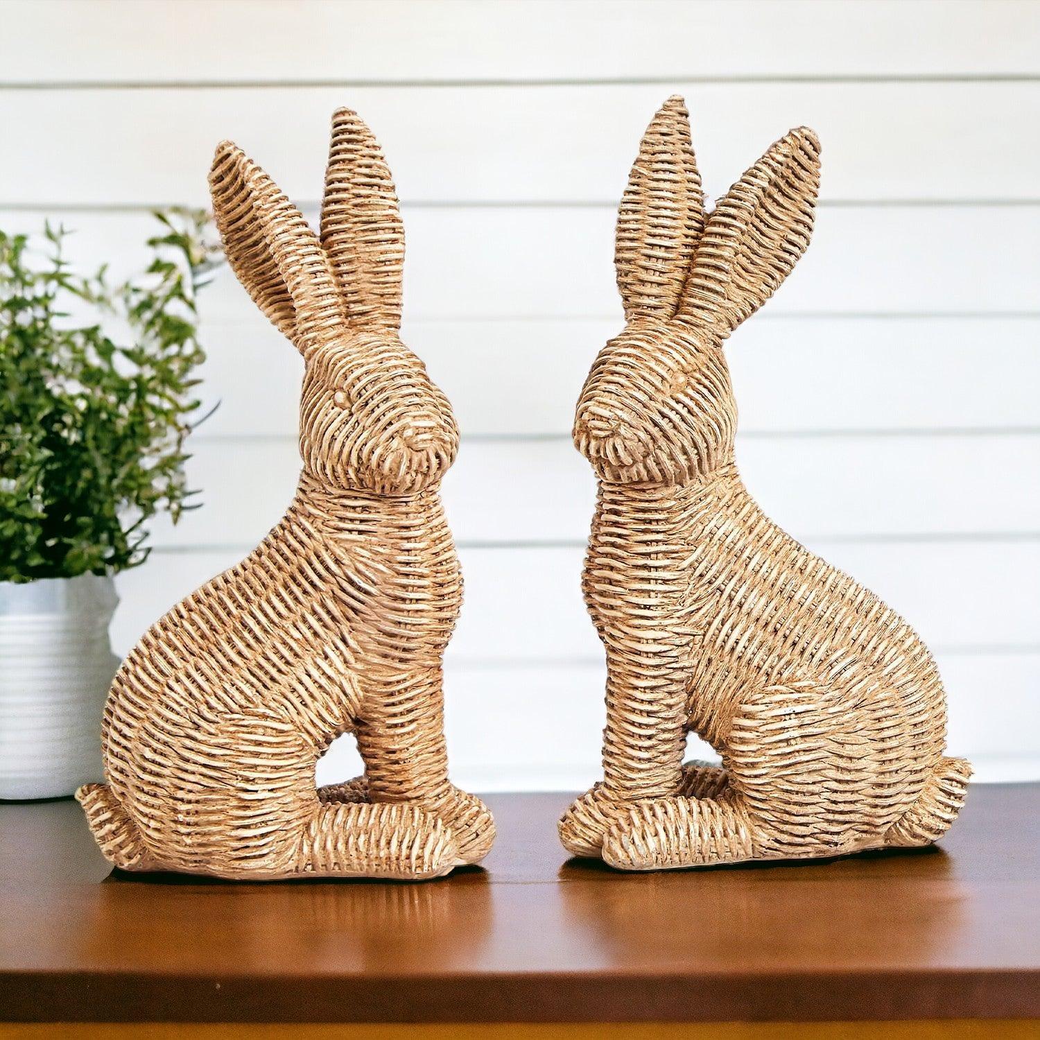Gia Roma Easter Decorations Basket Weave Bunny