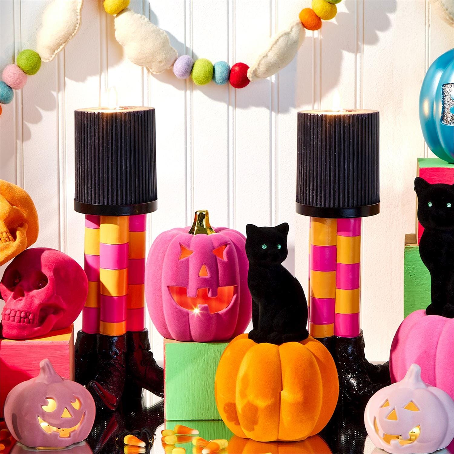 Gia Roma Halloween Sign Wicked Witch Candle Holder