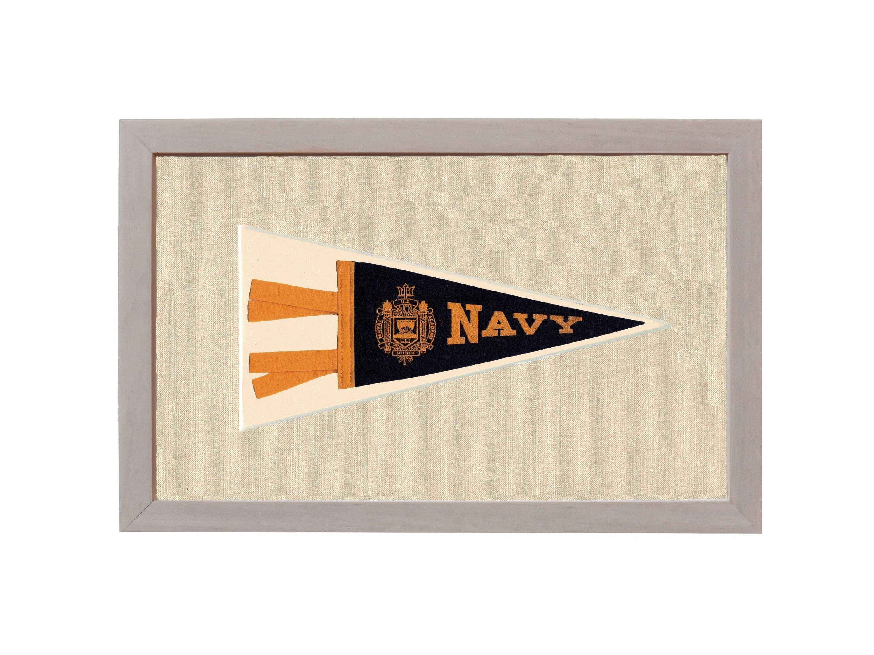 Americana Memories Vintage Pennants and Memorabilia Vintage Navy Pennant