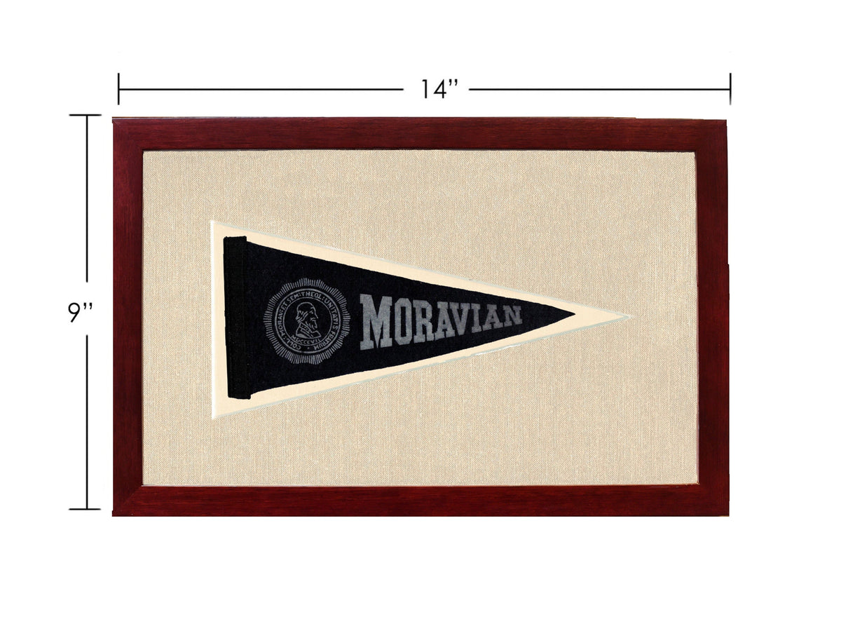 Americana Memories Vintage Pennants and Memorabilia Vintage Moravian University Pennant