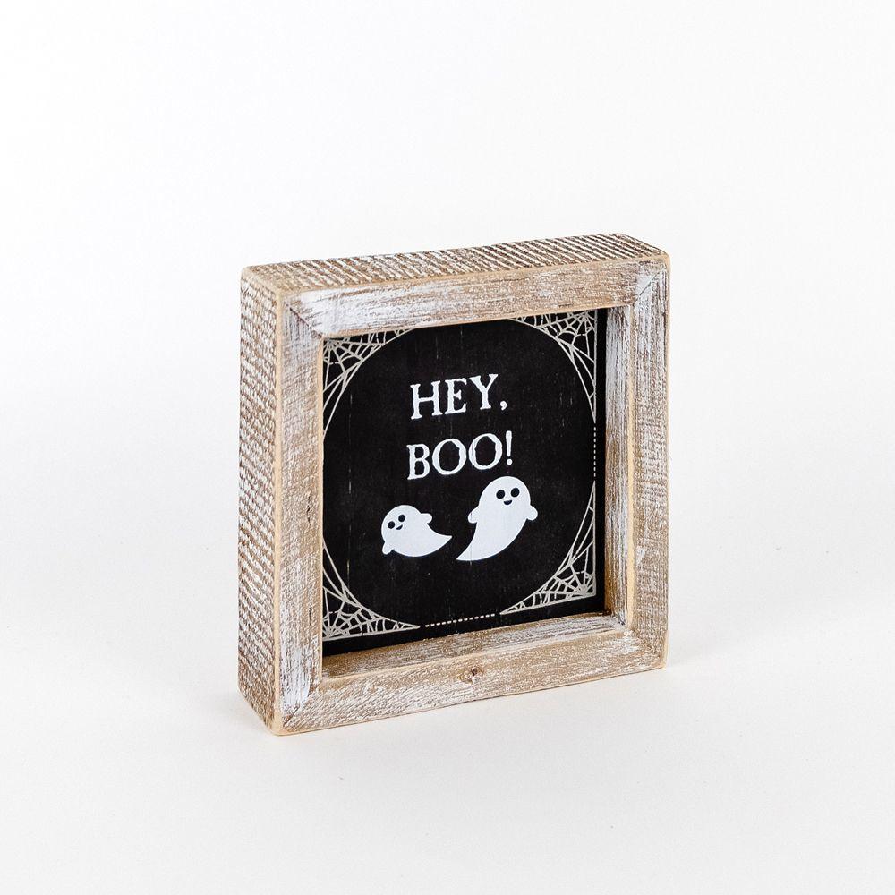 Gia Roma Halloween Sign Hey Boo + Cuddle | Double-Sided