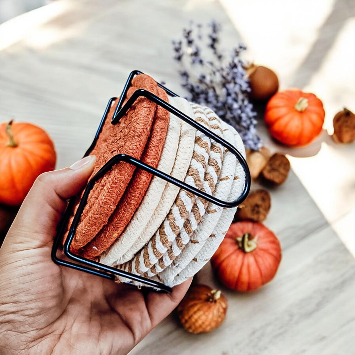 Fall Fabric Coasters - My American Goods