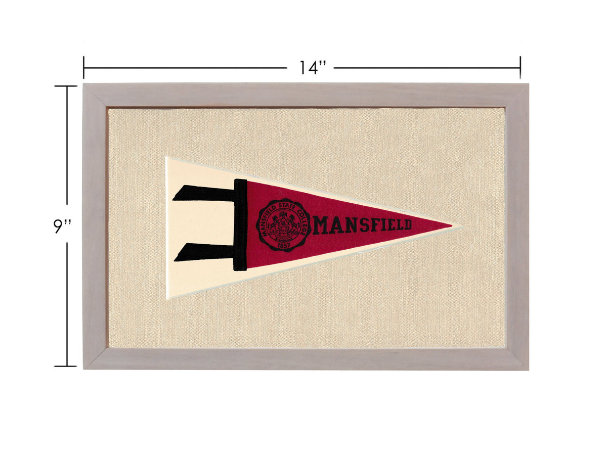 Vintage Mansfield State College Pennant