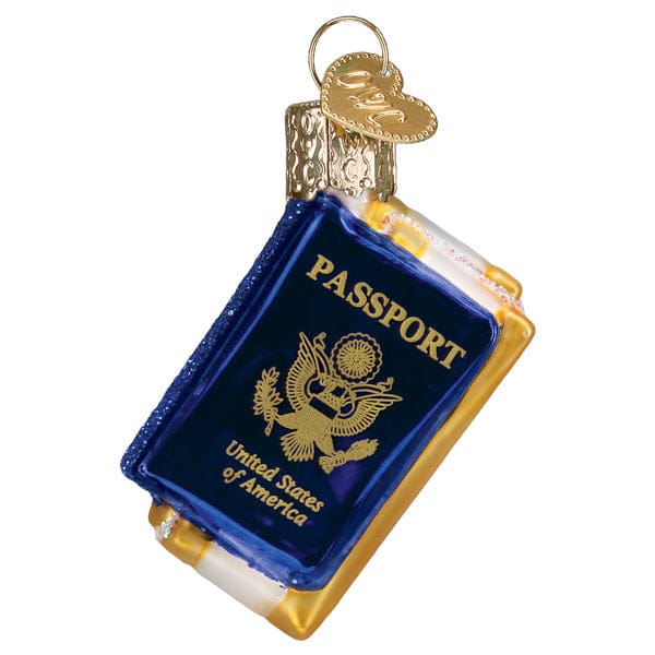 Old World Christmas 2.25 X 1.25 X 0.75 / 87500 Mini Passport Ornament
