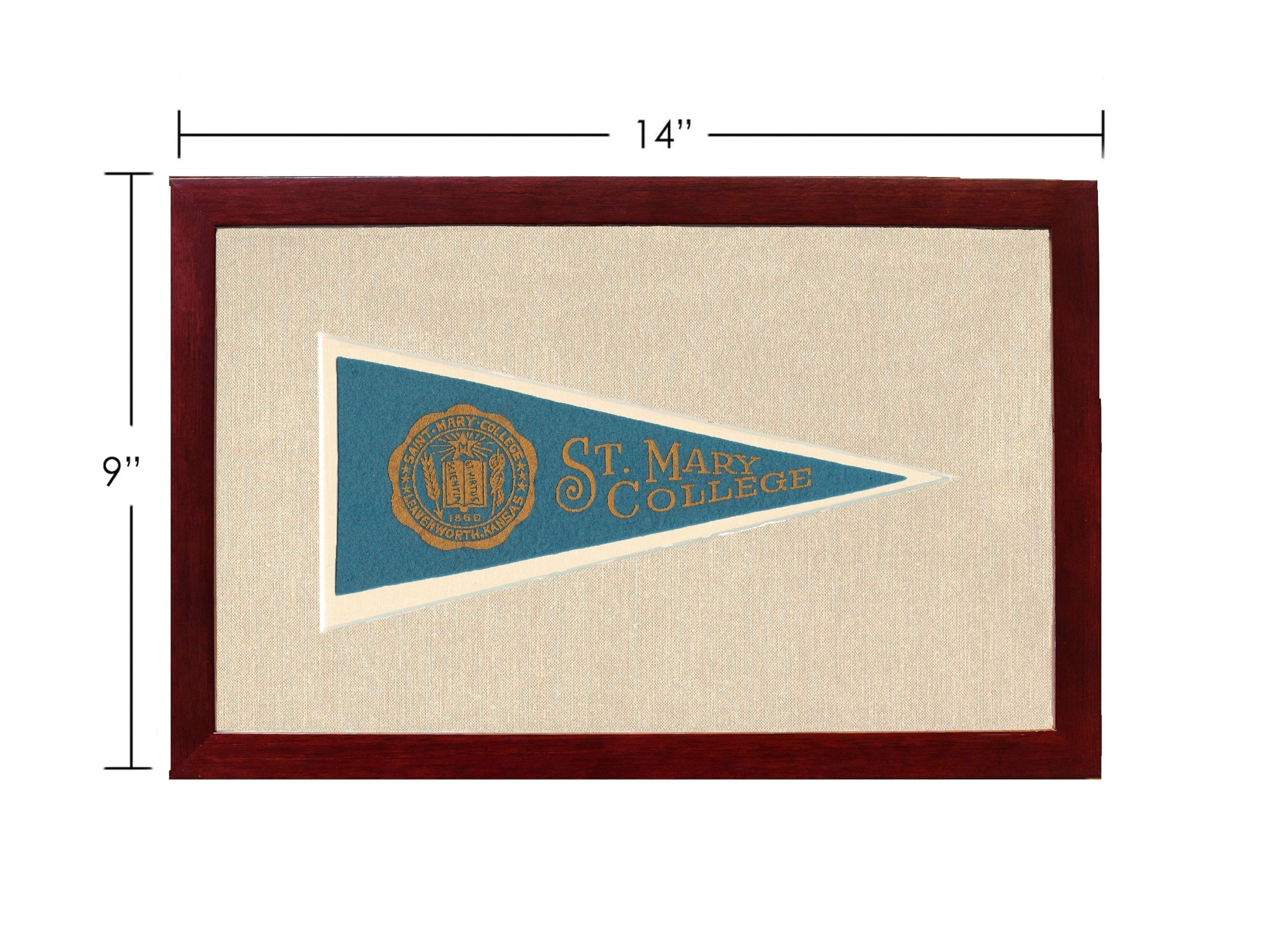 Americana Memories Vintage Pennants and Memorabilia Vintage St Mary College Pennant