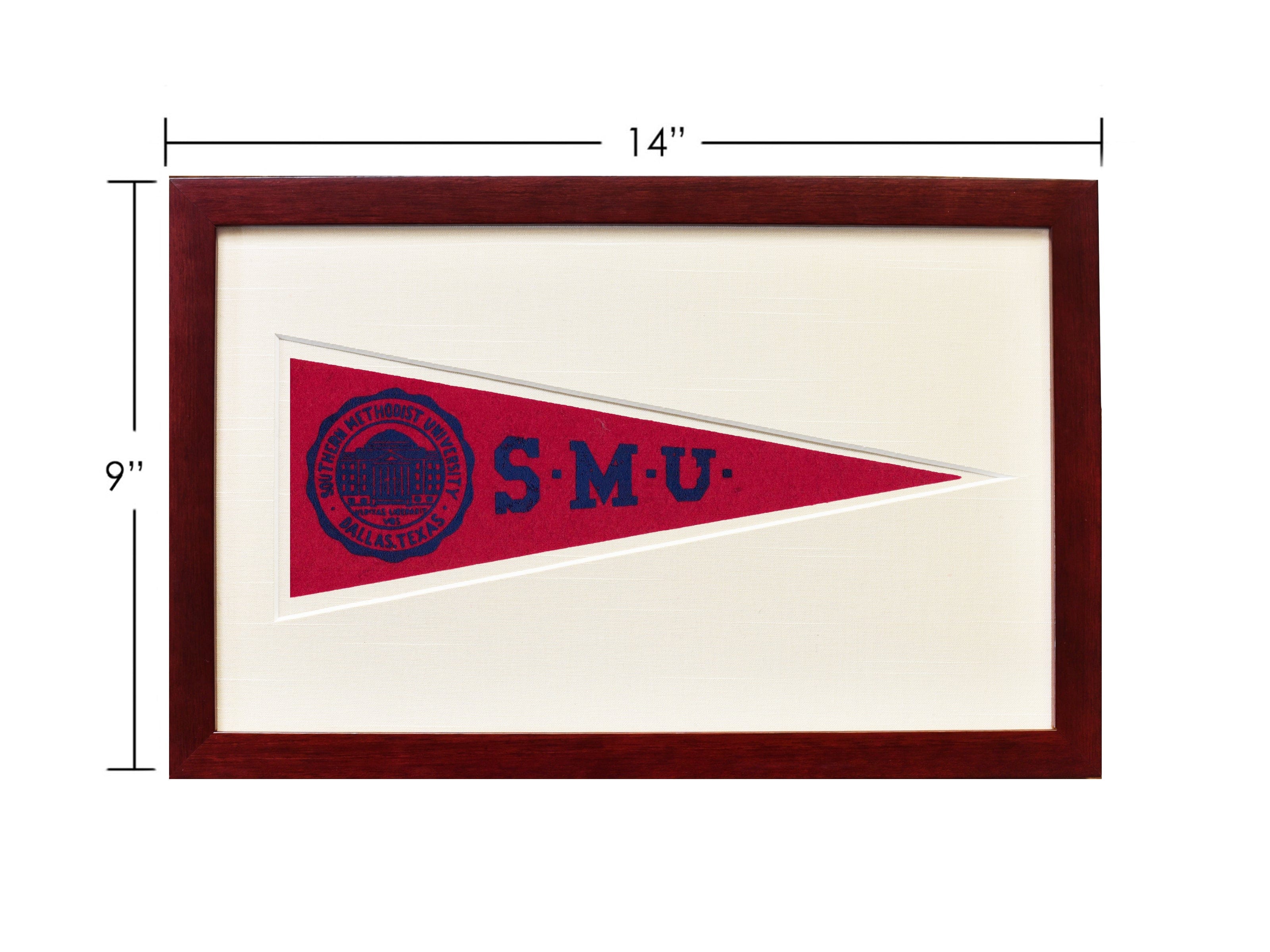 Vintage Southern Methodist University Hormel Pennant - My American Goods