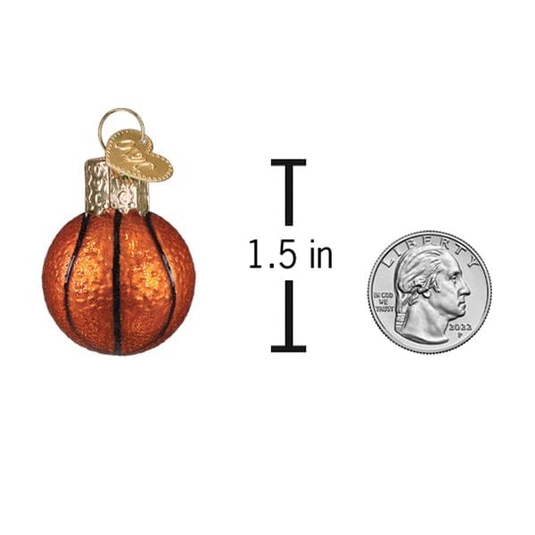 Old World Christmas 1.5 X 1 X 1 / 88514 Mini Basketball Ornament